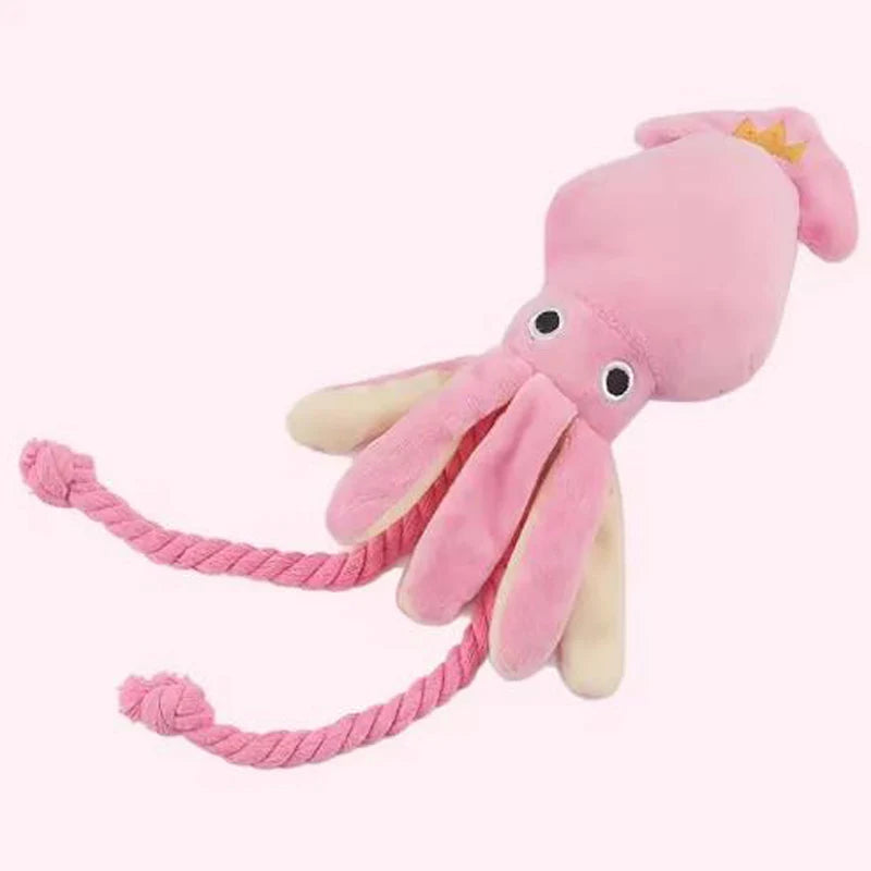 geräusch-emittierender Baumwollseil-Oktopus
