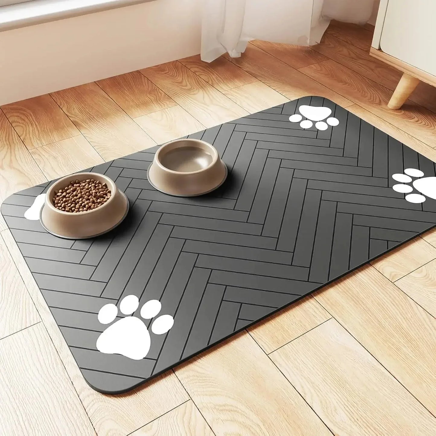 Pet Feeding Absorbent Pet Placemat Rubber