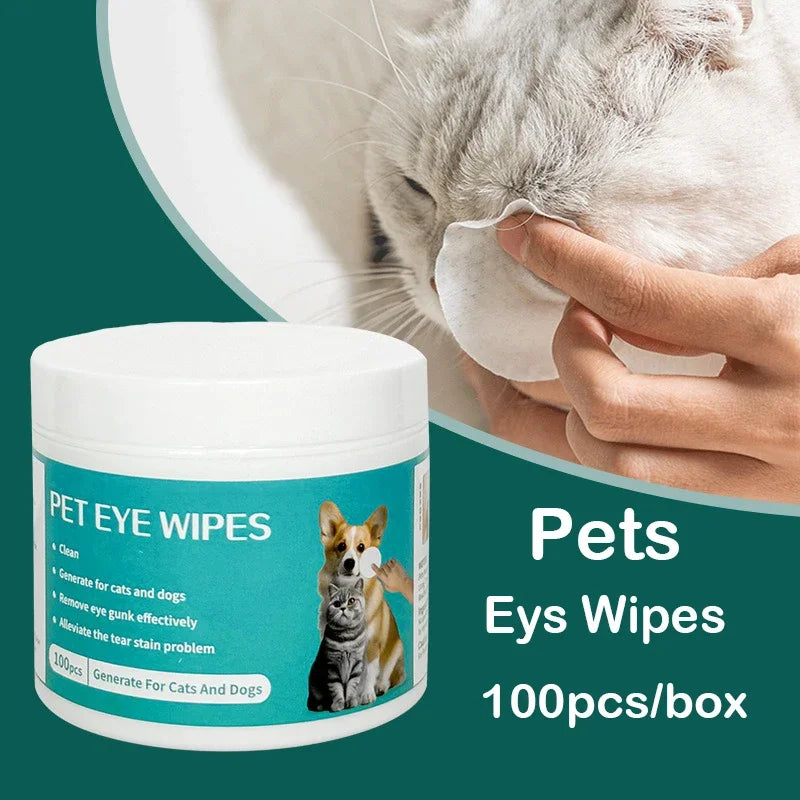 Lingettes oculaires pour animaux de compagnie