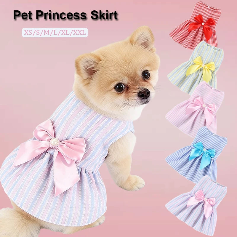 Small Dog Flower Princess Dress