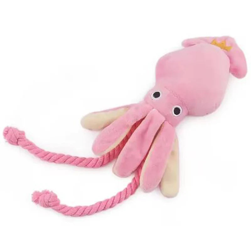 geräusch-emittierender Baumwollseil-Oktopus