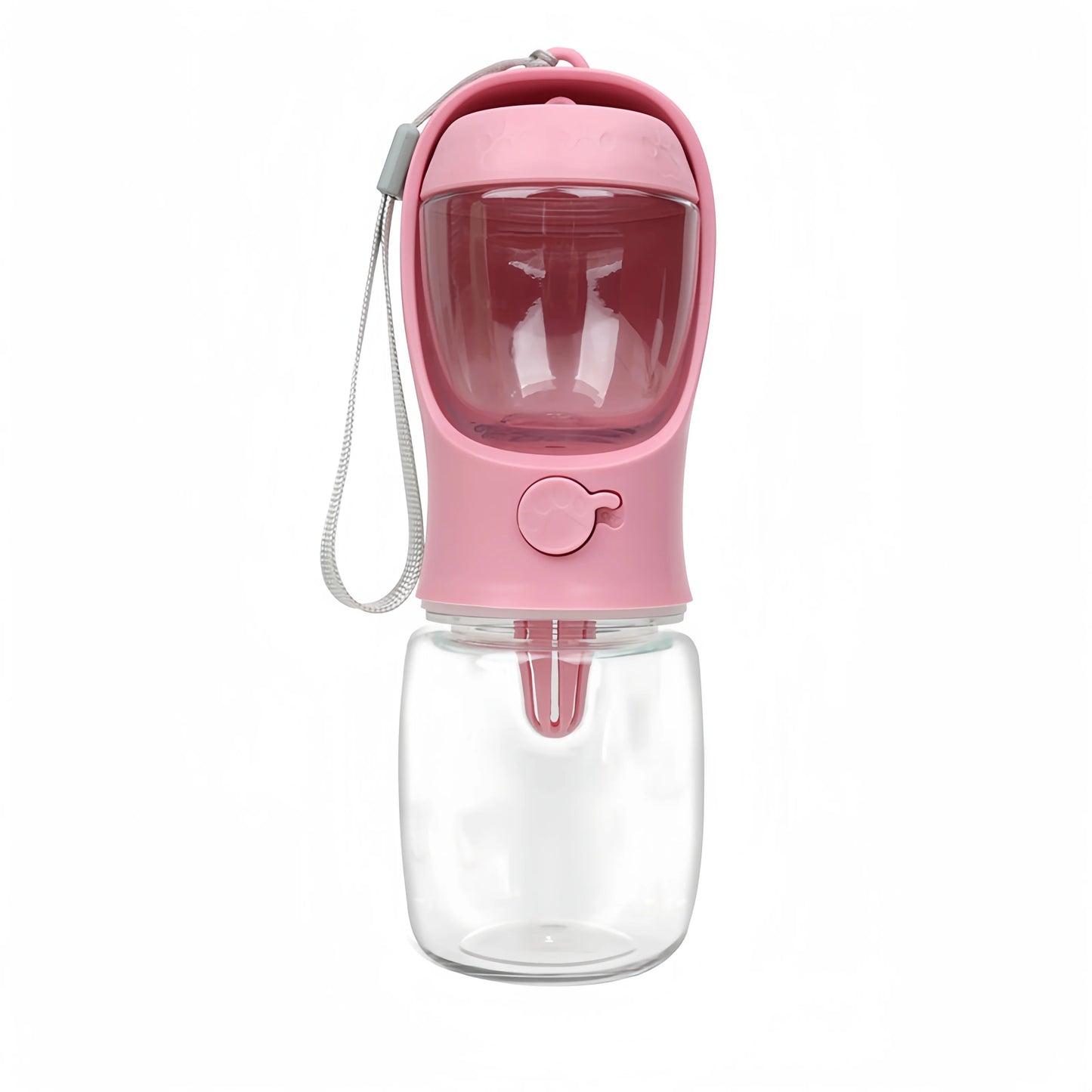 Bouteille d'eau portable pour chien et chat avec compartiment de rangement pour nourriture et eau