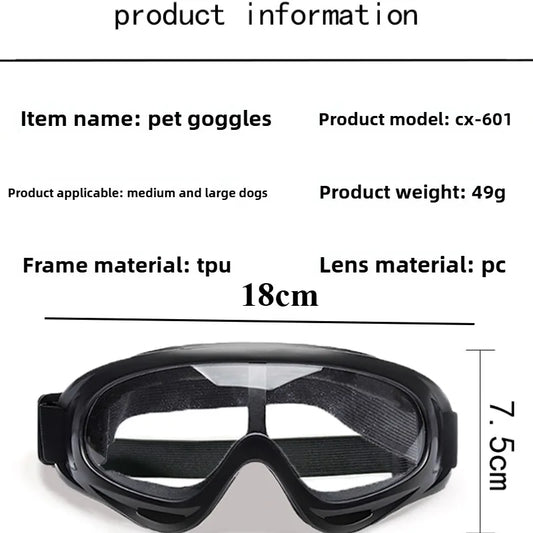 Adjustable Dog Goggles Sunglasses