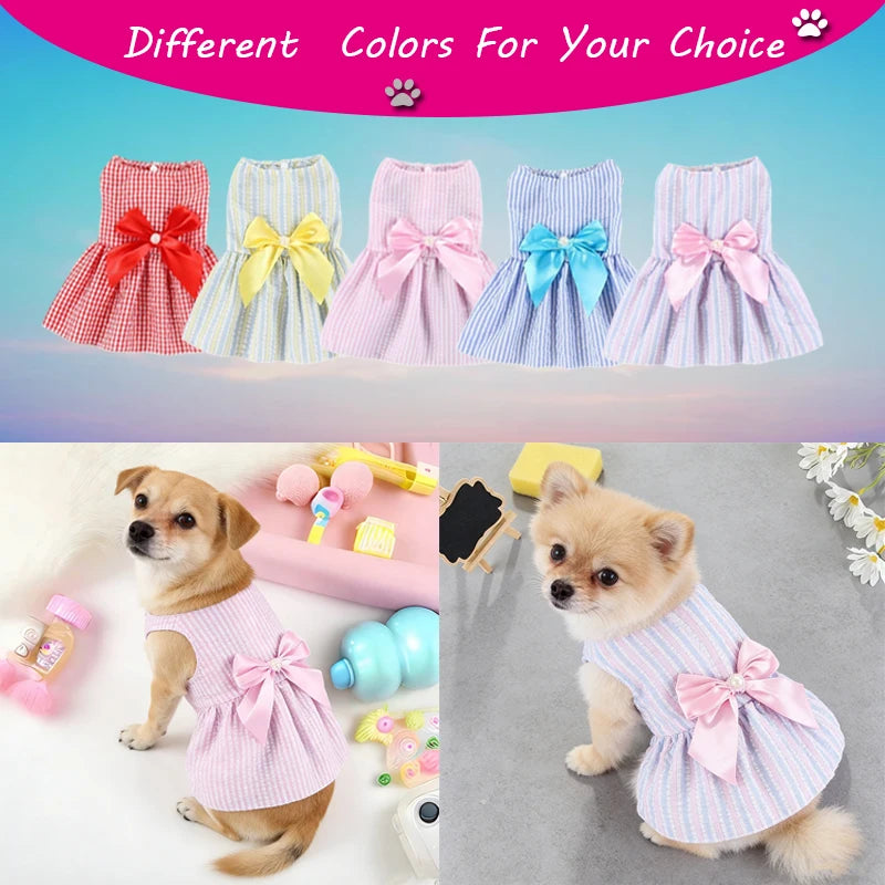 Small Dog Flower Princess Dress