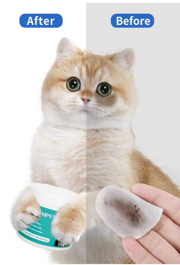 Lingettes oculaires pour animaux de compagnie
