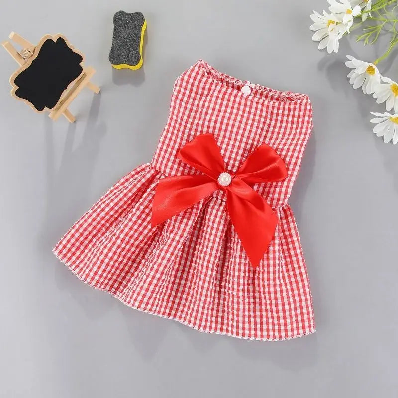 Small Dog Flower Princess Dress