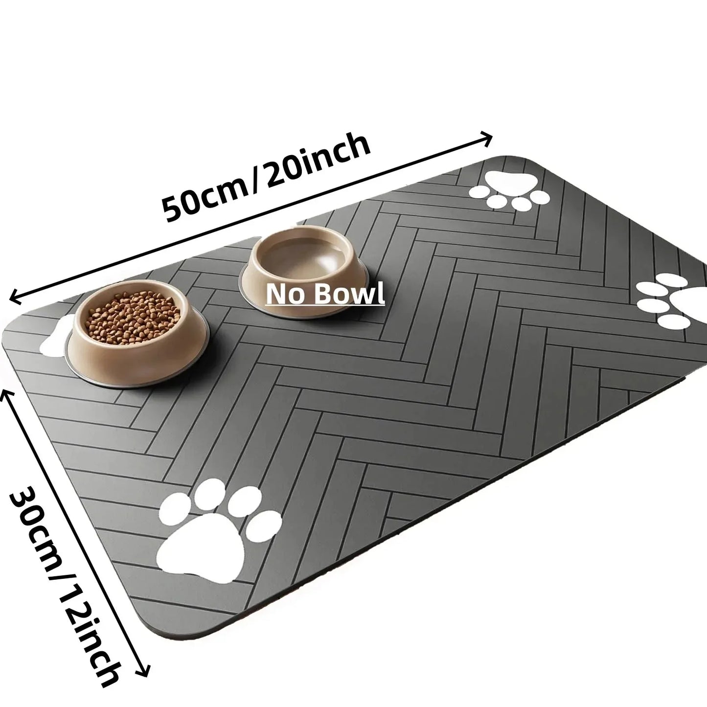 Pet Feeding Absorbent Pet Placemat Rubber
