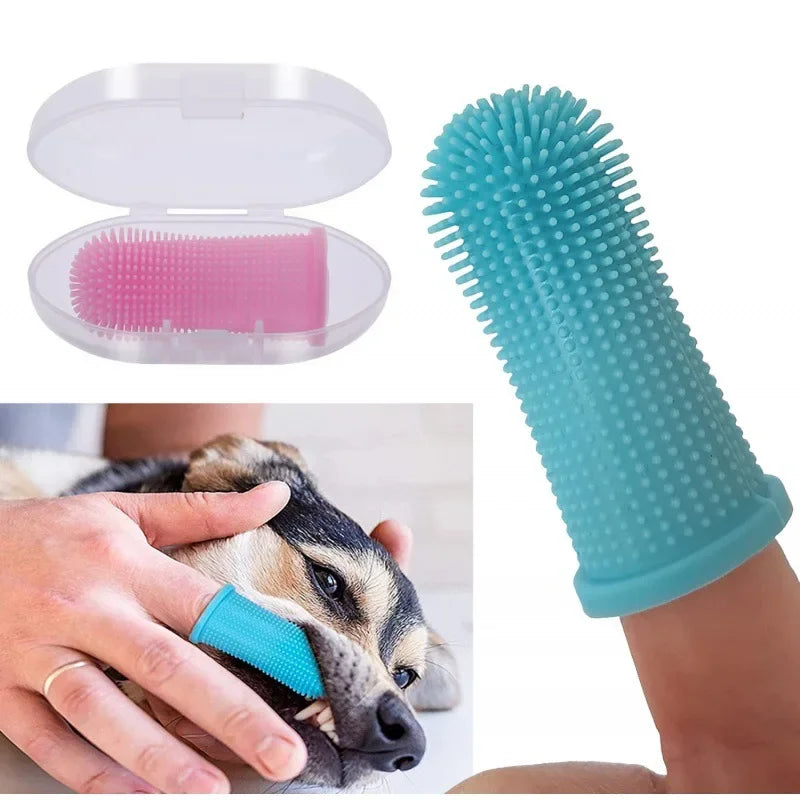 Hund superweiche Fingerzahnbürste