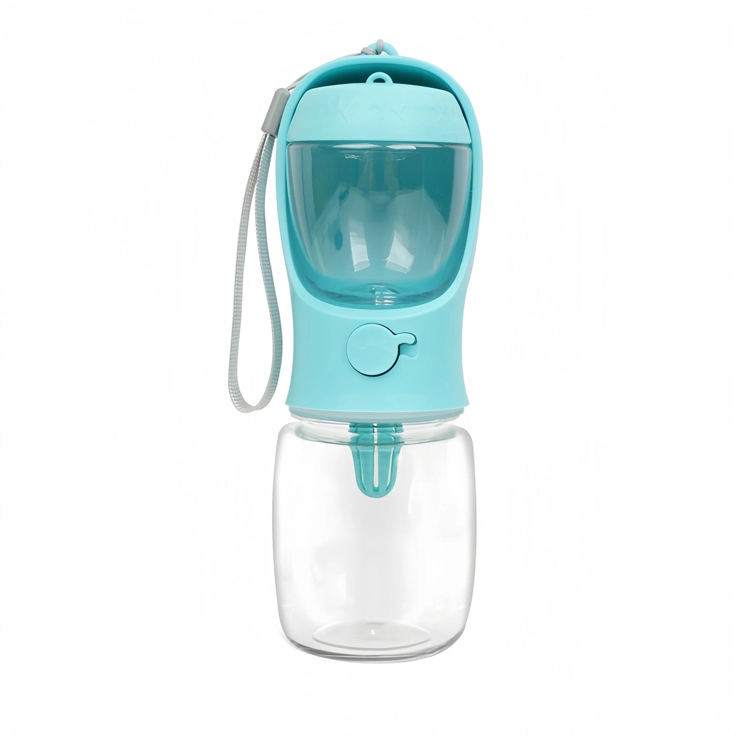 Bouteille d'eau portable pour chien et chat avec compartiment de rangement pour nourriture et eau