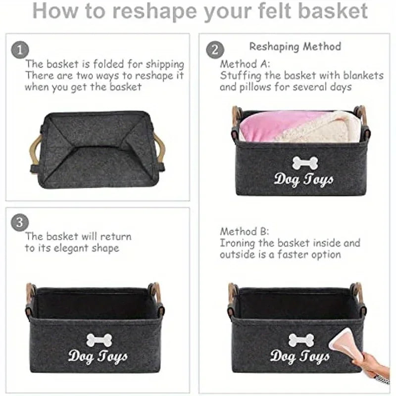 Dog Toy Basket