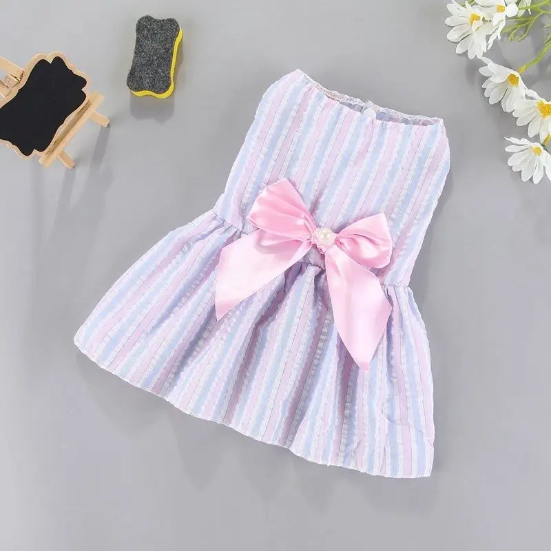 Small Dog Flower Princess Dress