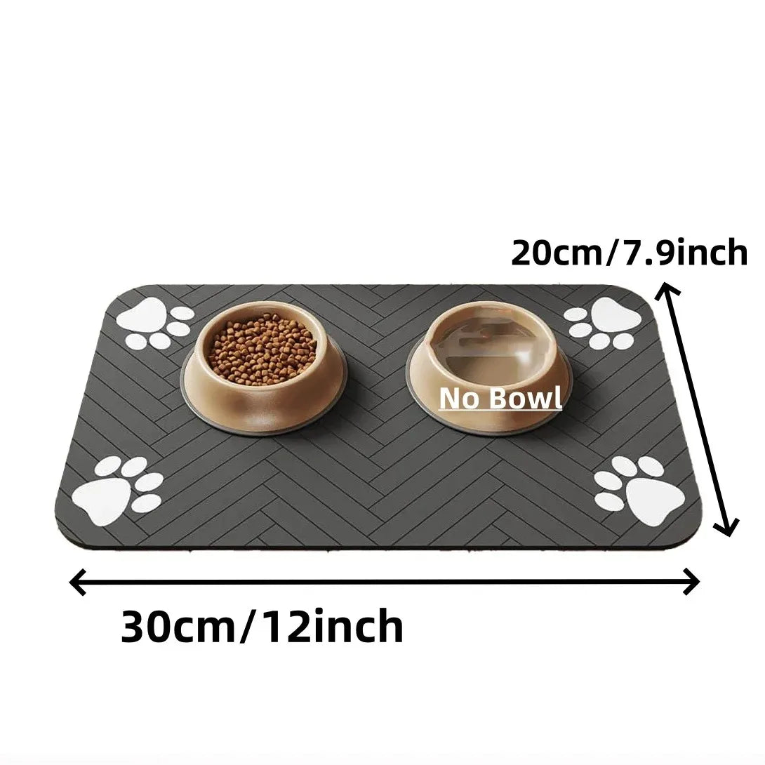 Pet Feeding Absorbent Pet Placemat Rubber