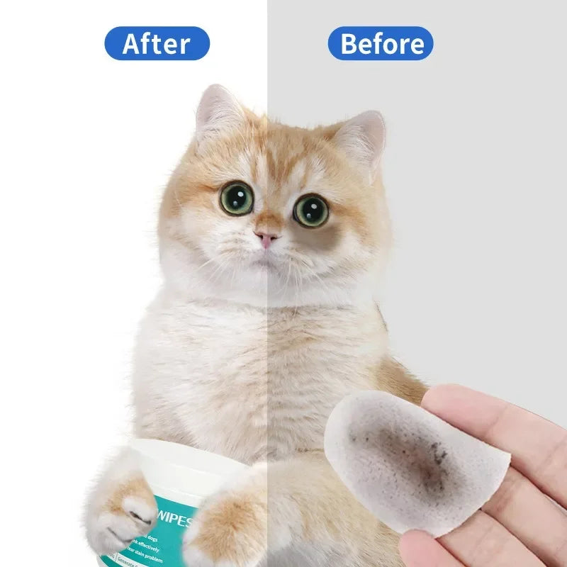 Lingettes oculaires pour animaux de compagnie